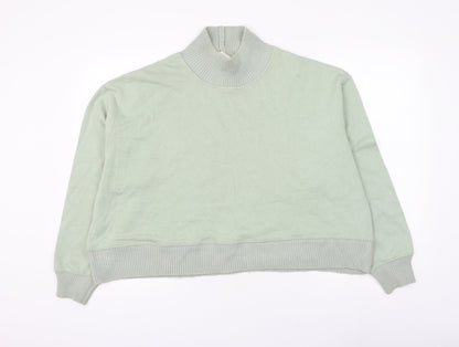 Primark Womens Green Cotton Pullover Sweatshirt Size 14 Pullover - Size 14-16