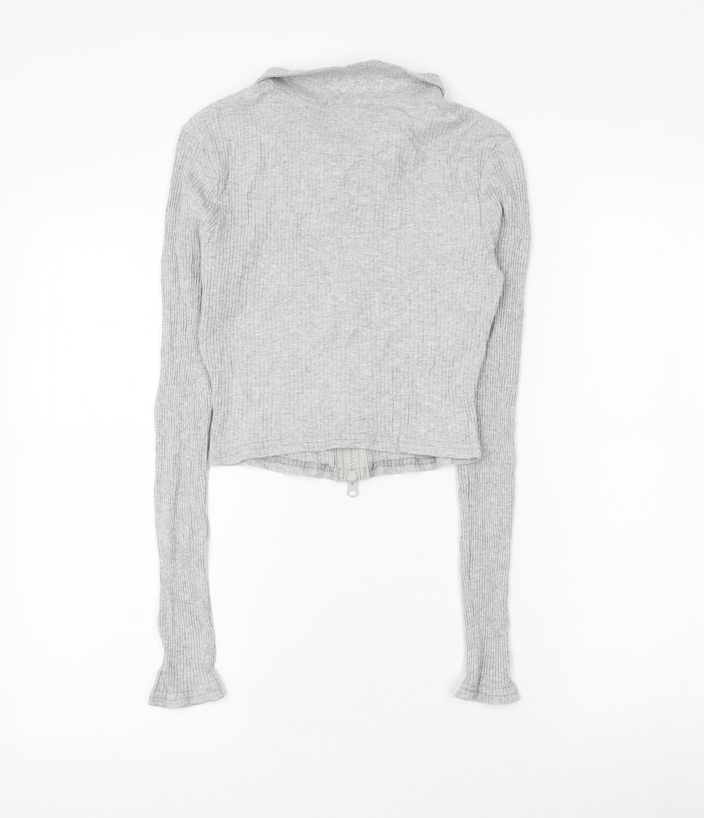 Womens UK Size 8 Femme Luxe Grey Basic Blouse
