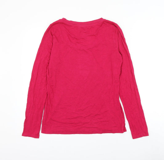Womens UK Size 12 Per Una Pink Basic Blouse