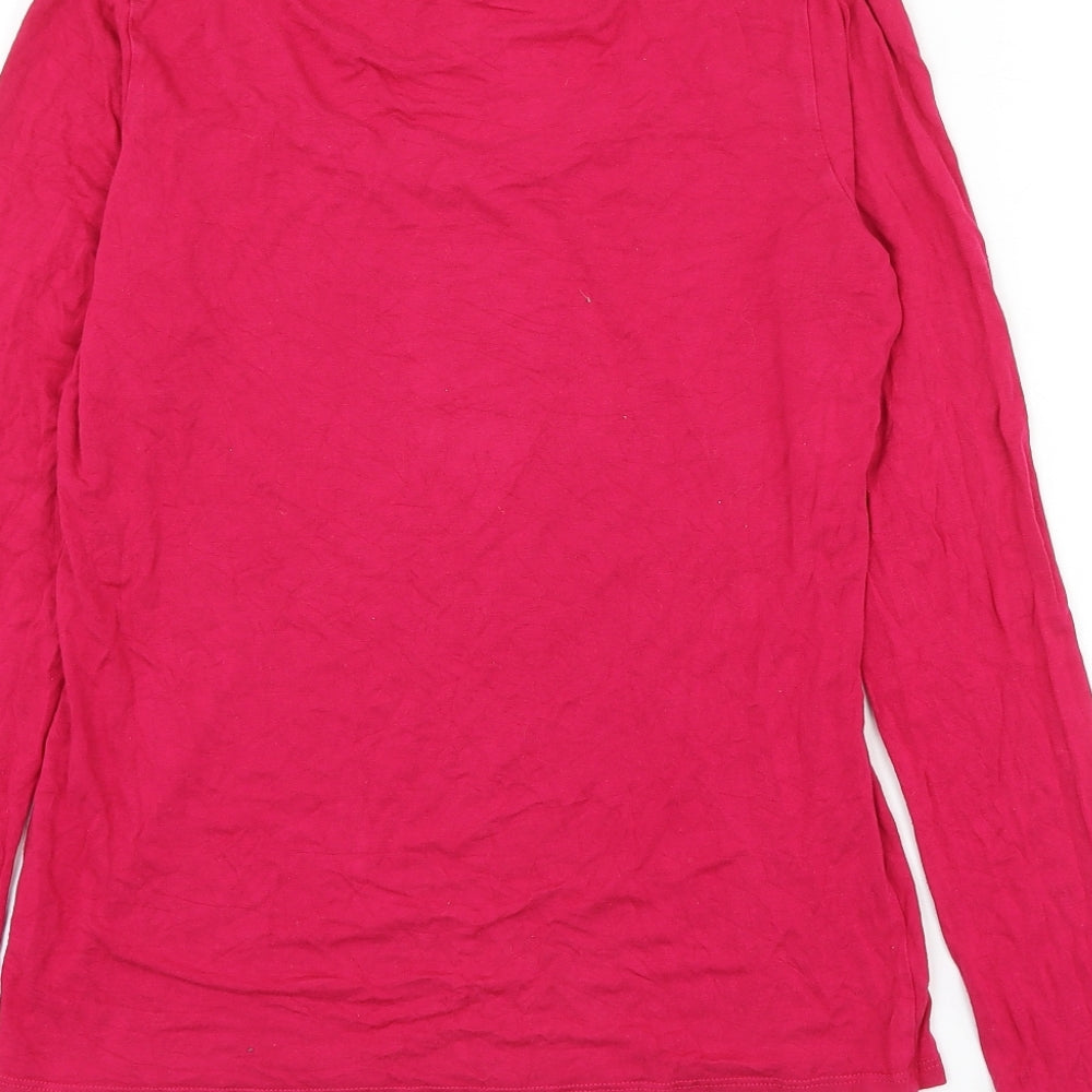 Womens UK Size 12 Per Una Pink Basic Blouse