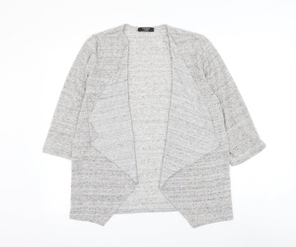 George Womens Grey V-Neck Polyester Cardigan Jumper Size 16