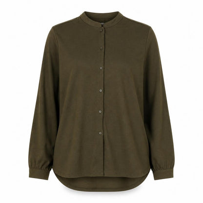Womens UK Size M H&M Green Basic Button-Up