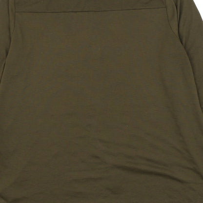 Womens UK Size M H&M Green Basic Button-Up