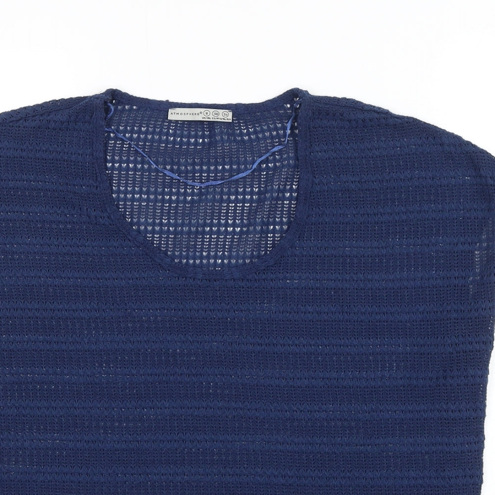 Womens UK Size 8 Atmosphere Blue Pullover Jumper