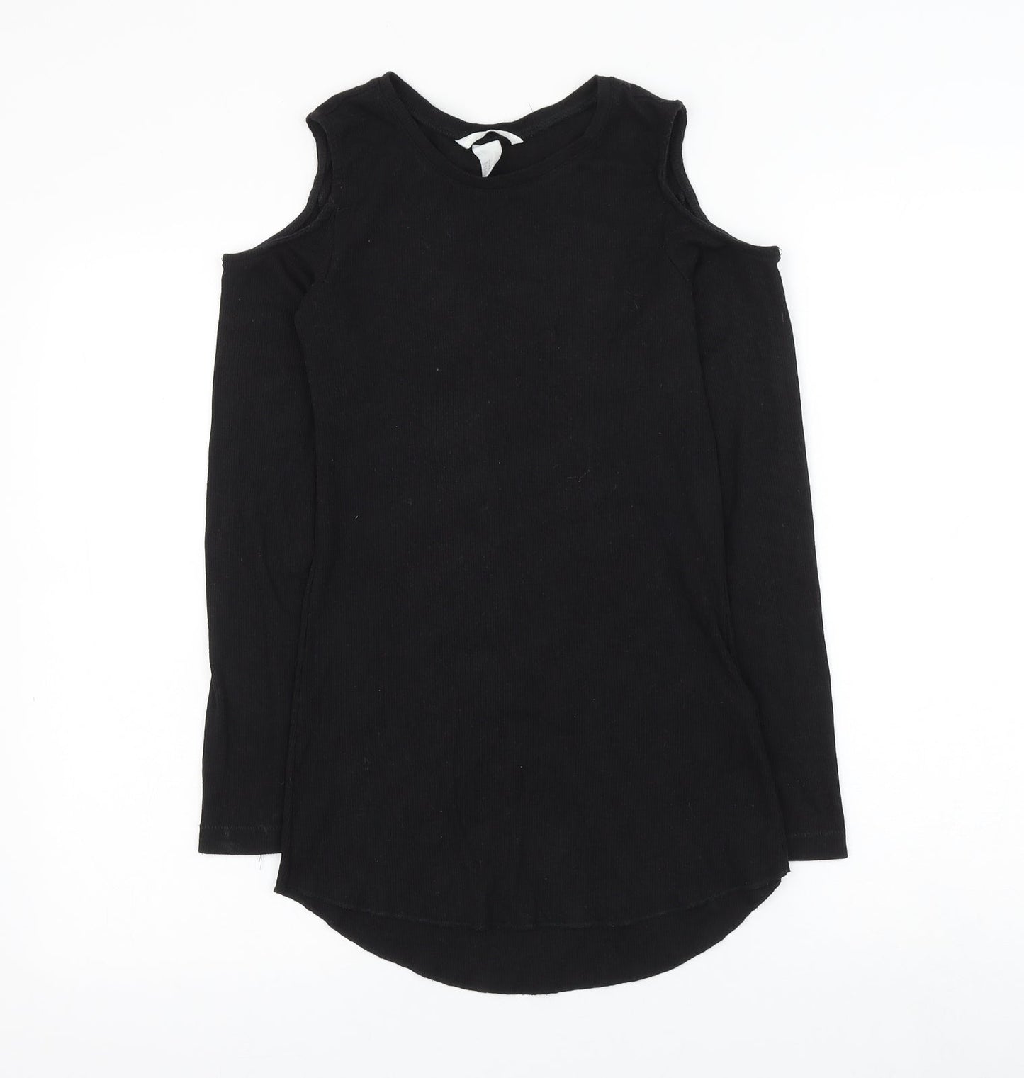 Womens UK Size S H&M Black Basic T-Shirt
