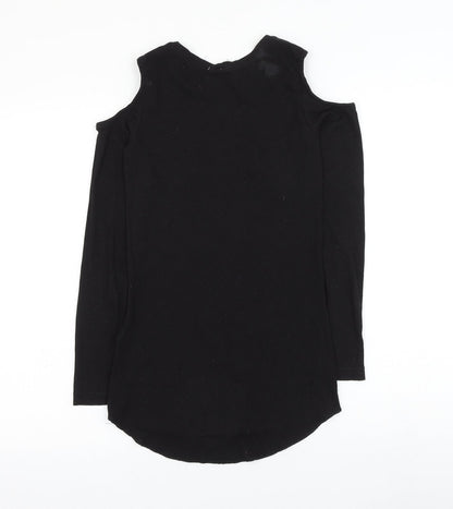 Womens UK Size S H&M Black Basic T-Shirt