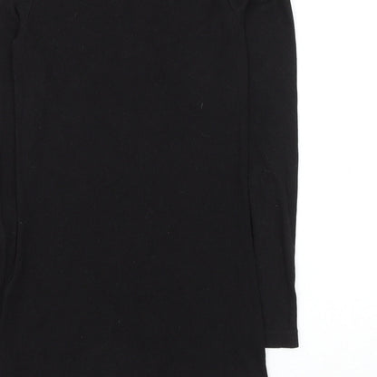 Womens UK Size S H&M Black Basic T-Shirt