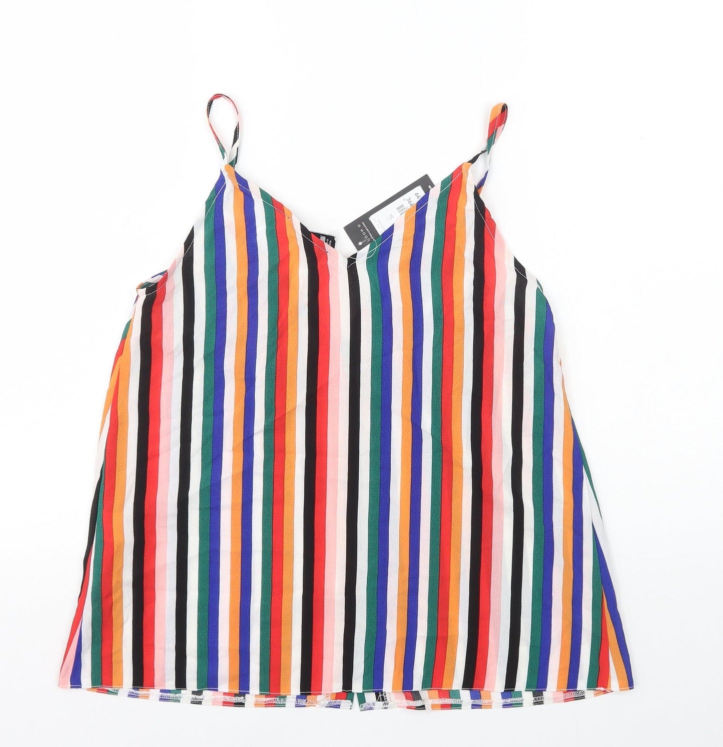 Womens UK Size 8 New Look Multicoloured Camisole Tank