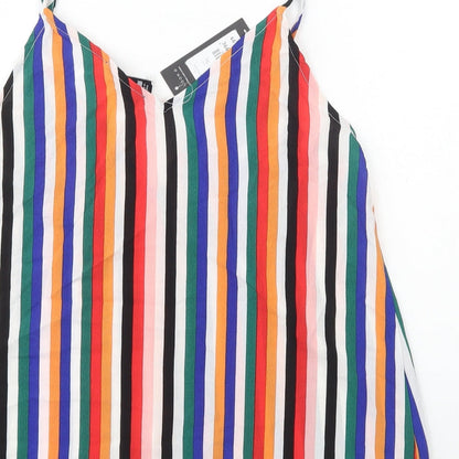 Womens UK Size 8 New Look Multicoloured Camisole Tank