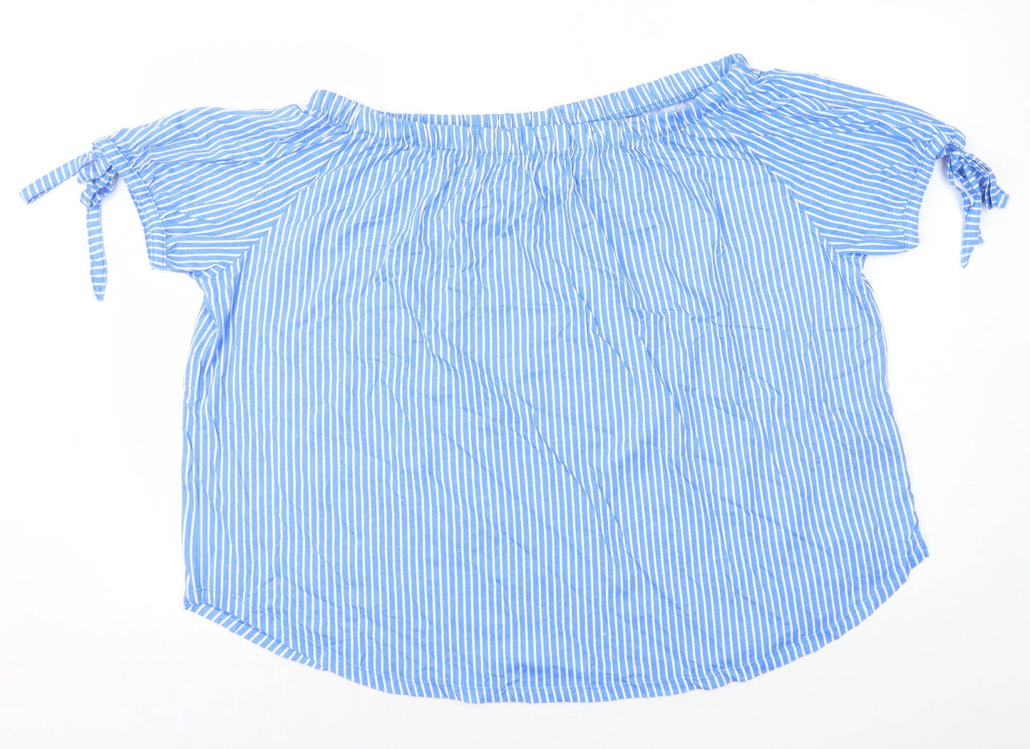 Womens UK Size XL H&M Blue Basic T-Shirt