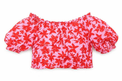 Womens UK Size 10 George Pink Cropped T-Shirt