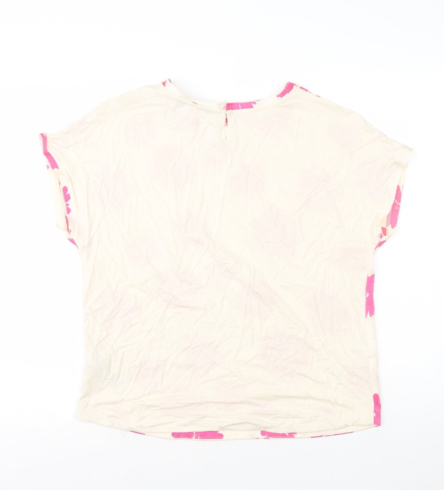 Womens UK Size 10 Marks and Spencer Pink Basic T-Shirt
