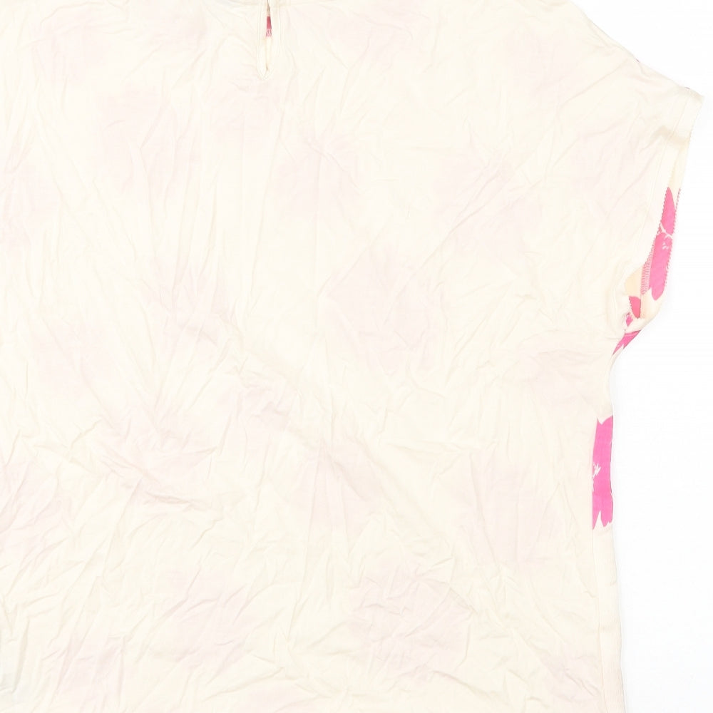 Womens UK Size 10 Marks and Spencer Pink Basic T-Shirt