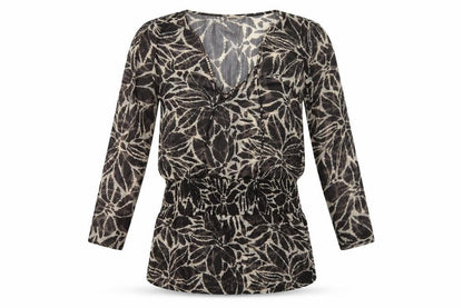 Accessorize Womens Brown Geometric Polyester Cover Up Size S
