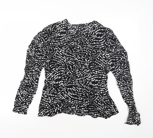 Womens UK Size 10 Marks and Spencer Black Basic Blouse