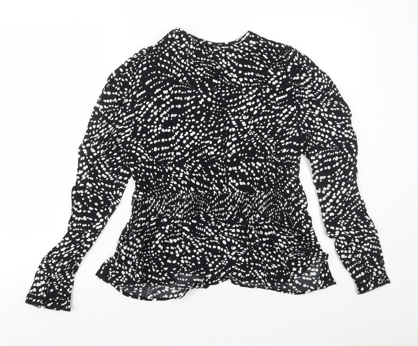 Womens UK Size 10 Marks and Spencer Black Basic Blouse