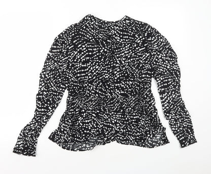 Womens UK Size 10 Marks and Spencer Black Basic Blouse