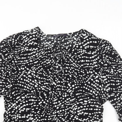 Womens UK Size 10 Marks and Spencer Black Basic Blouse