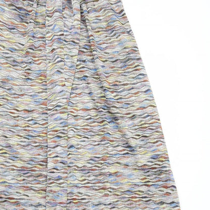 MNG Womens Multicoloured Geometric Polyester A-Line Size 8 Sweetheart Pullover