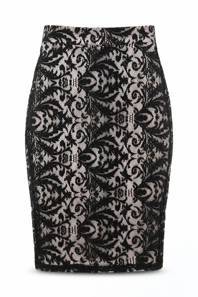 Womens UK Size 6 Miss Selfridge Straight & Pencil Lace Skirt