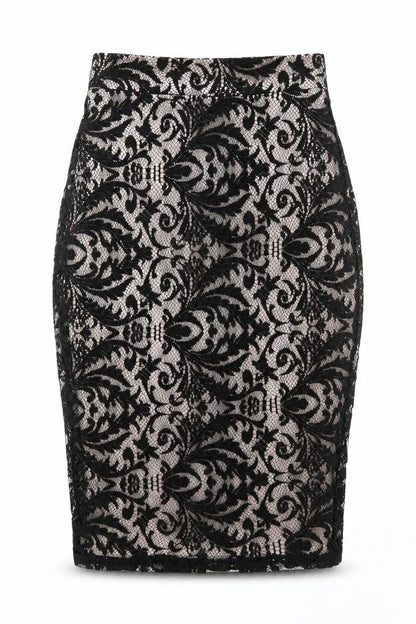 Womens UK Size 6 Miss Selfridge Straight & Pencil Lace Skirt