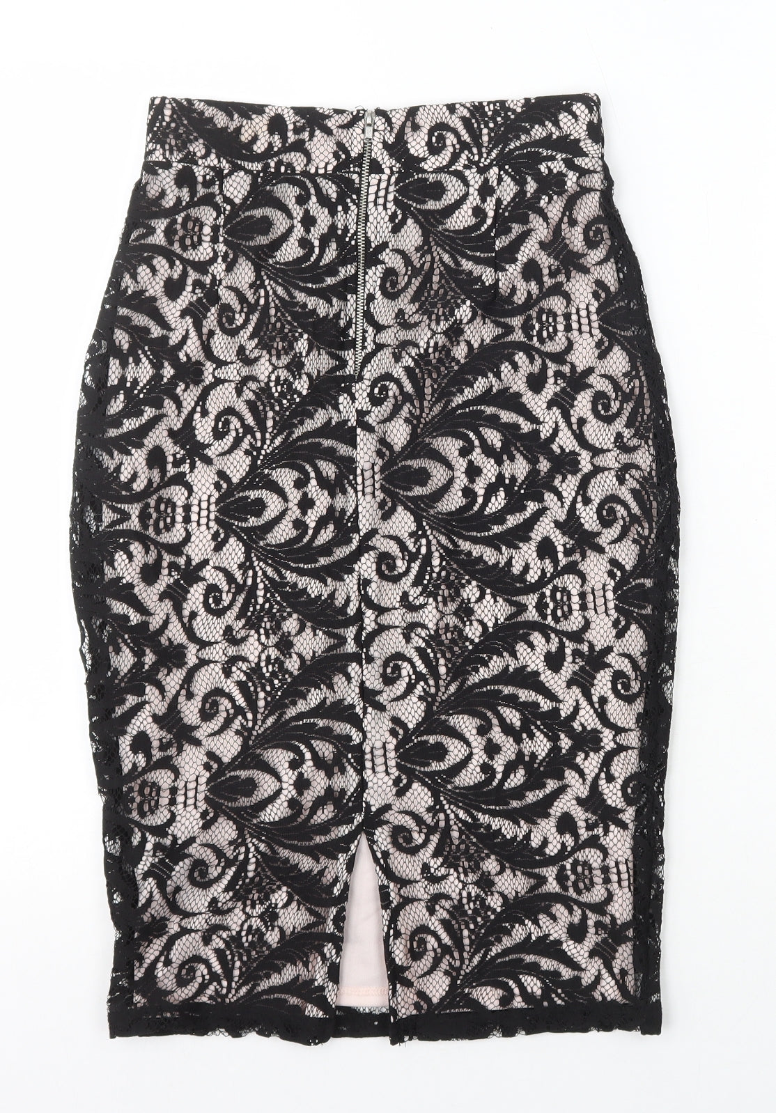 Miss Selfridge Womens Multicoloured Polyester Straight & Pencil Skirt Size 6 Zip