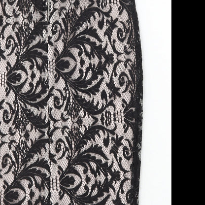 Miss Selfridge Womens Multicoloured Polyester Straight & Pencil Skirt Size 6 Zip