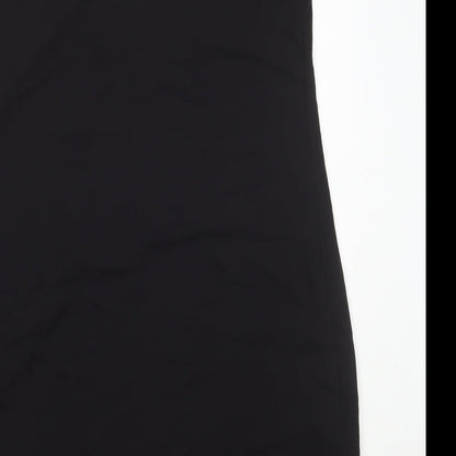 Pimkie Womens Black Polyester Slip Dress Size L V-Neck Pullover
