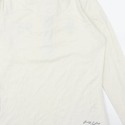 Crew Clothing Womens Ivory Cotton Basic Polo Size 10 Collared - 93
