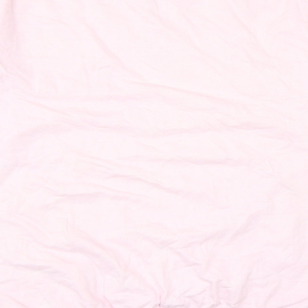 Stylewise Womens Pink Cotton Pullover Sweatshirt Size S Pullover