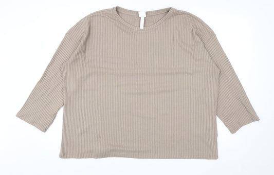 Womens UK Size L H&M Brown Pullover Jumper