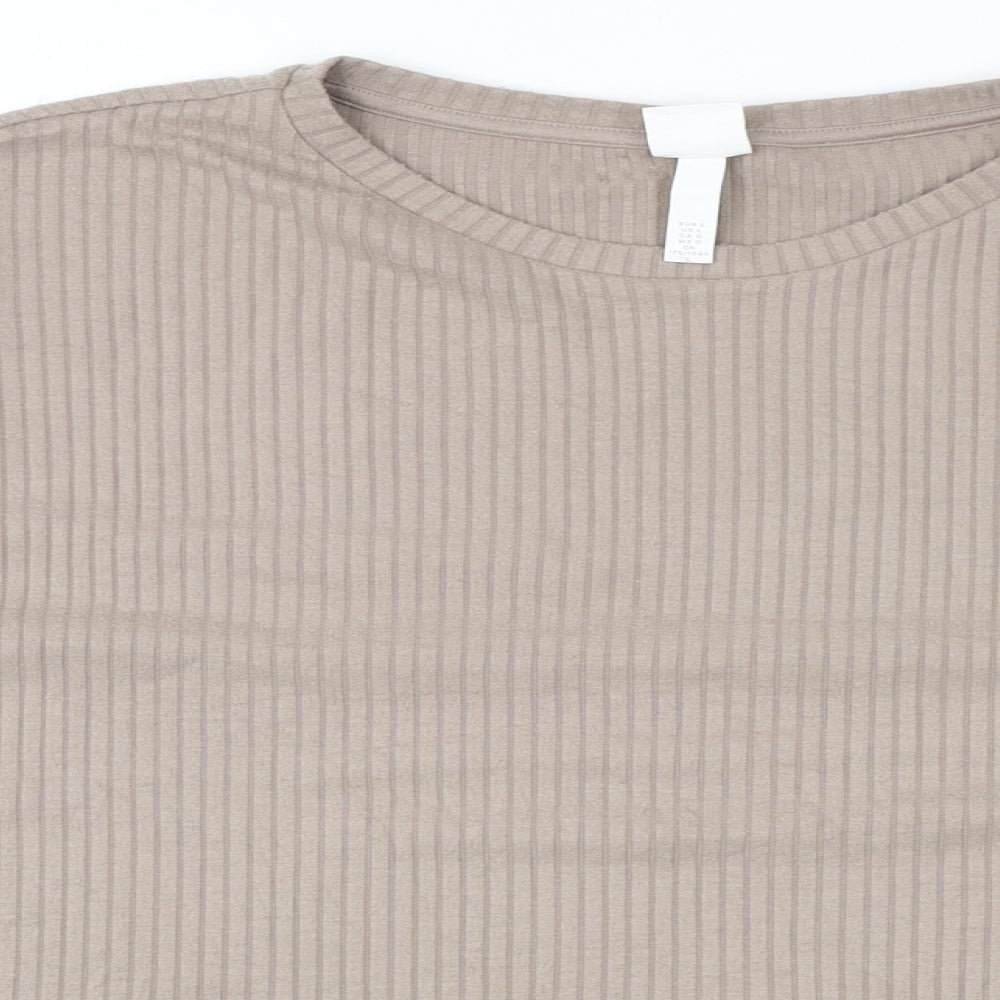 Womens UK Size L H&M Brown Pullover Jumper