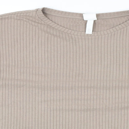 Womens UK Size L H&M Brown Pullover Jumper