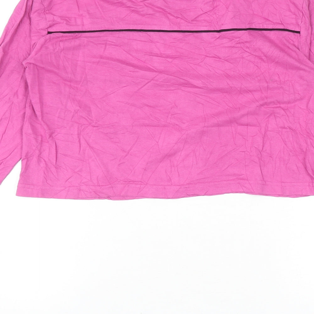 Womens UK Size 4 ellesse Pink Cropped T-Shirt