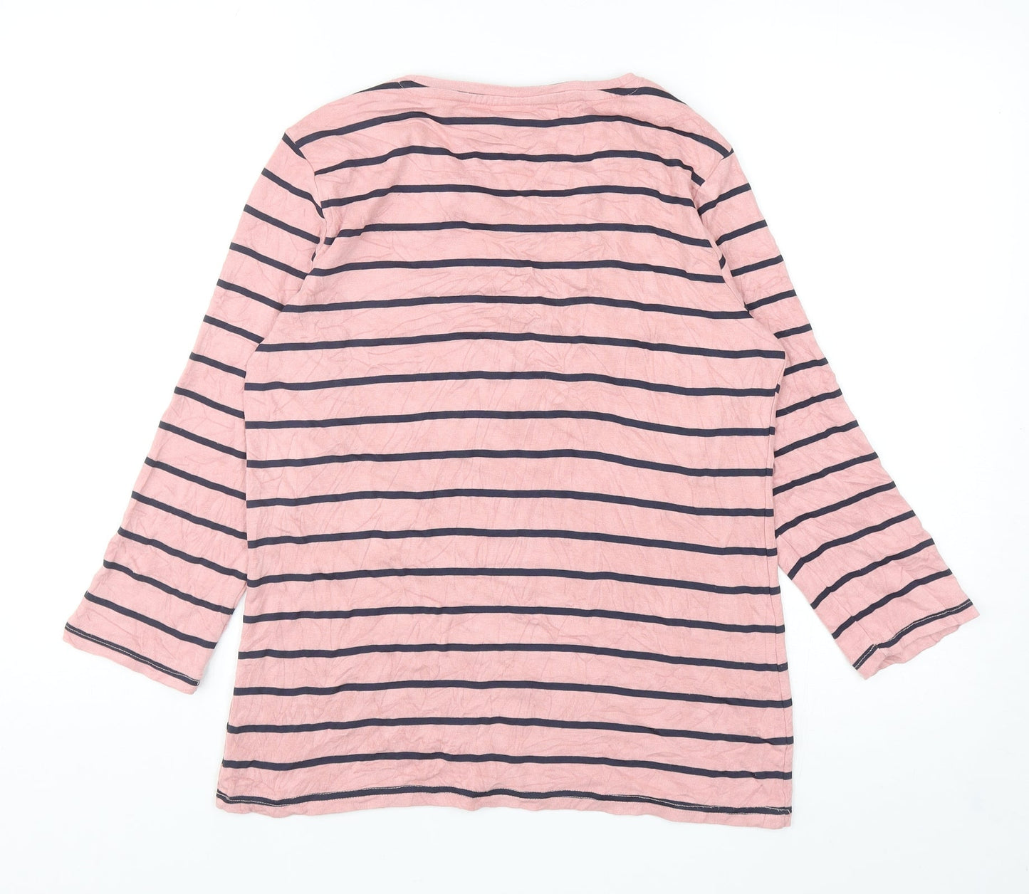 Womens UK Size 14 Fabrizio Pink Basic T-Shirt