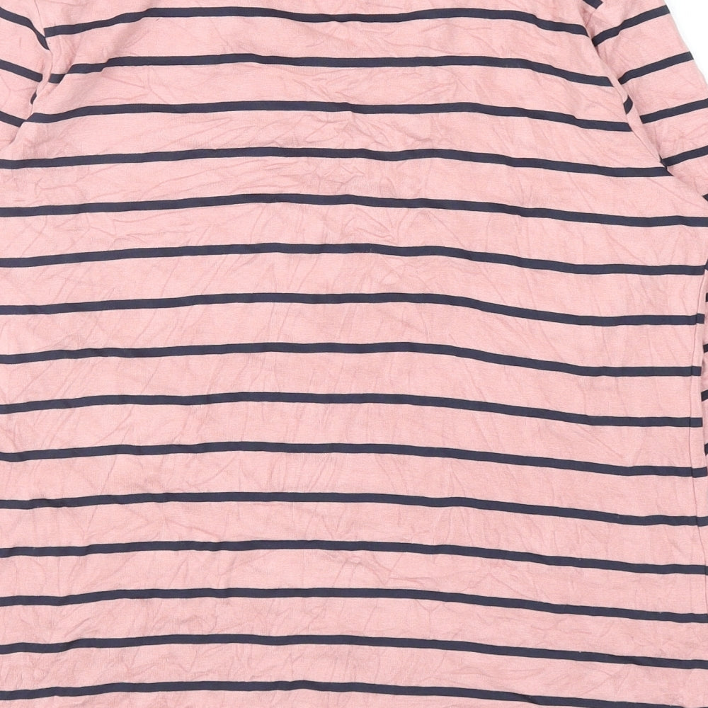 Womens UK Size 14 Fabrizio Pink Basic T-Shirt