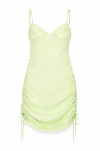 Zara Womens Green Polyester Mini Size M Sweetheart Zip