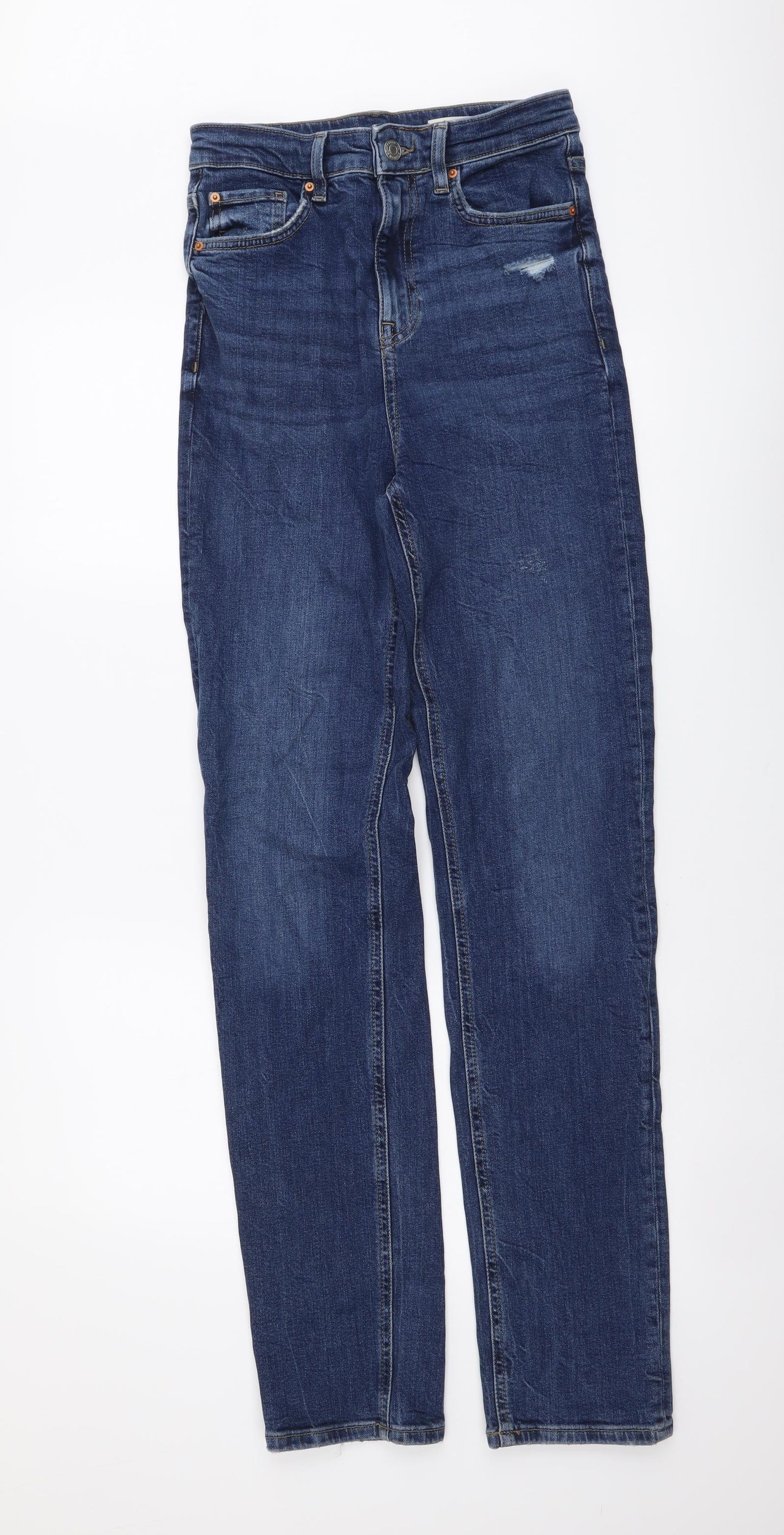 Womens UK Size 8 Marks and Spencer Slim Fit Skinny Blue Jeans