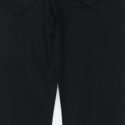 Womens UK Size 36 in Marks and Spencer Regular Fit Straight Black Jeans