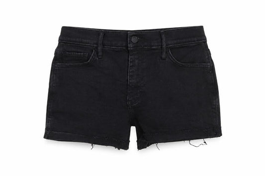 Hollister Womens Black Cotton Cut-Off Shorts Size 27 in L3 in Regular Button