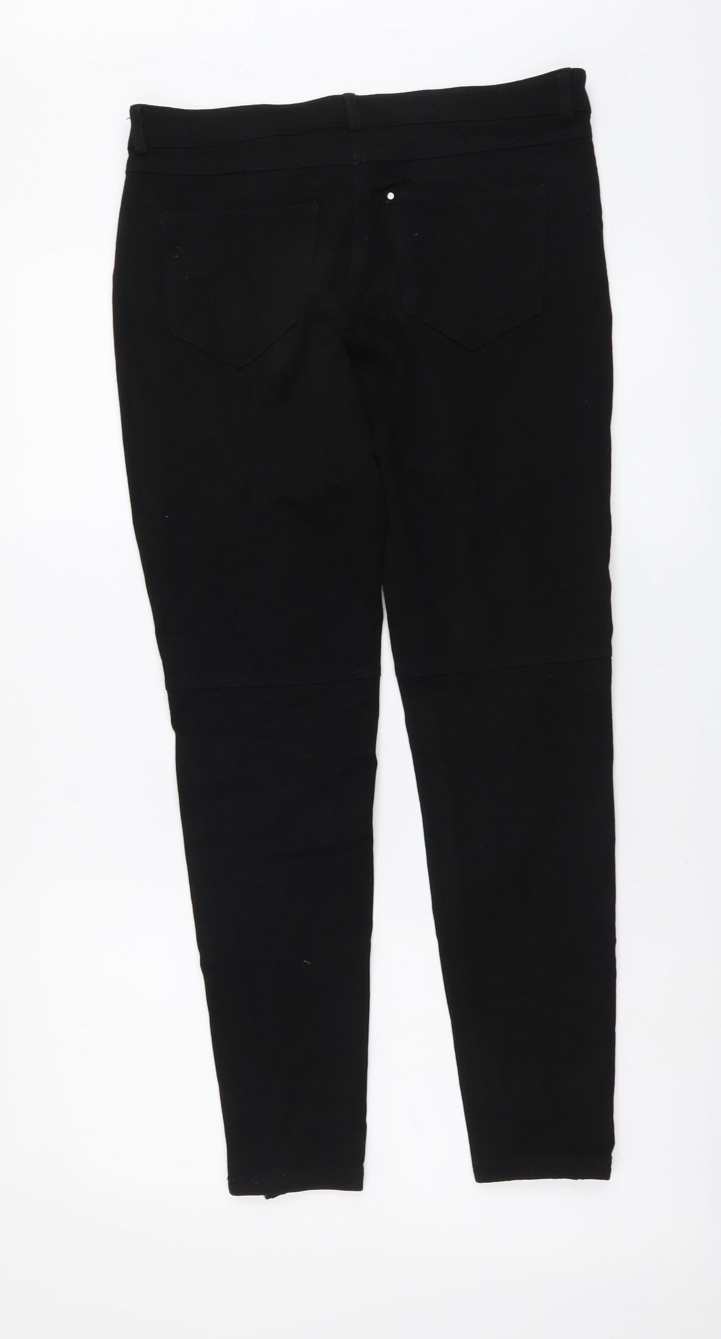Womens UK Size M H&M Regular Fit Skinny Black Jeans