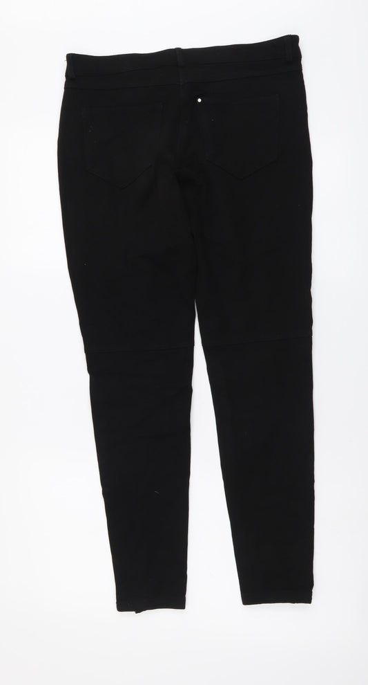 Womens UK Size M H&M Regular Fit Skinny Black Jeans