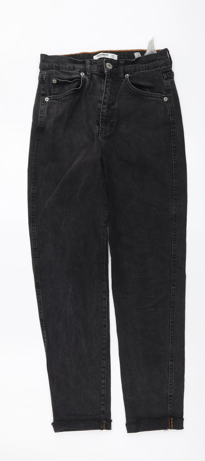 Pull&Bear Womens Grey Cotton Jegging Jeans Size S L27 in Regular Button