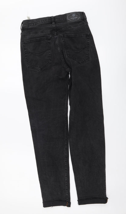 Pull&Bear Womens Grey Cotton Jegging Jeans Size S L27 in Regular Button