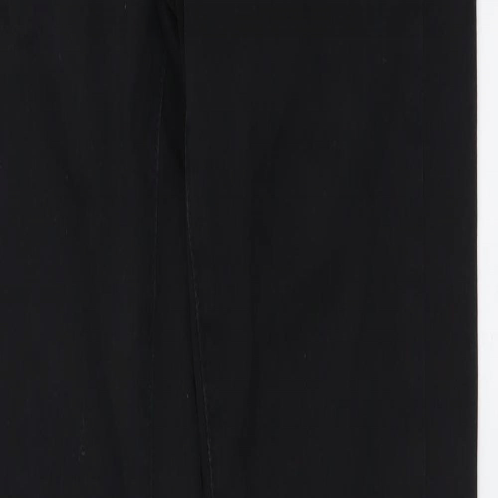 Denim & Co. Womens Black Cotton Mom Jeans Size 6 L29 in Regular Button