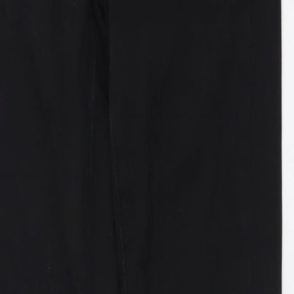 Denim & Co. Womens Black Cotton Mom Jeans Size 6 L29 in Regular Button