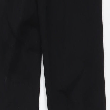 Denim & Co. Womens Black Cotton Mom Jeans Size 6 L29 in Regular Button