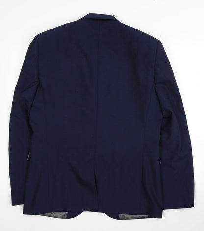 Mens UK Size 42 Marks and Spencer Regular Blue Suit Jacket
