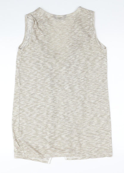 Womens UK Size S Dorothy Perkins Gold Cardigan Jumper