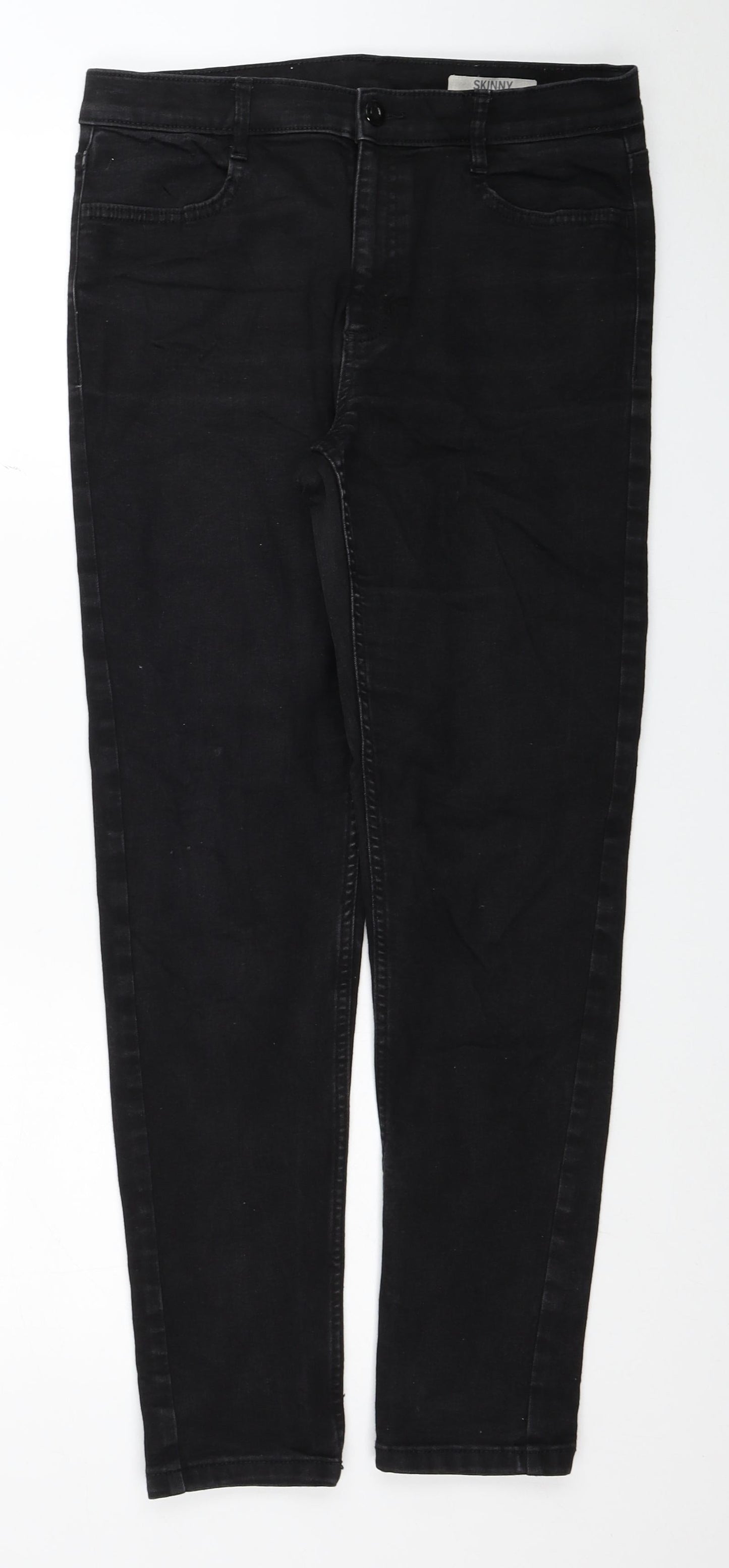Womens UK Size 10 Marks and Spencer Regular Fit Skinny Black Jeans